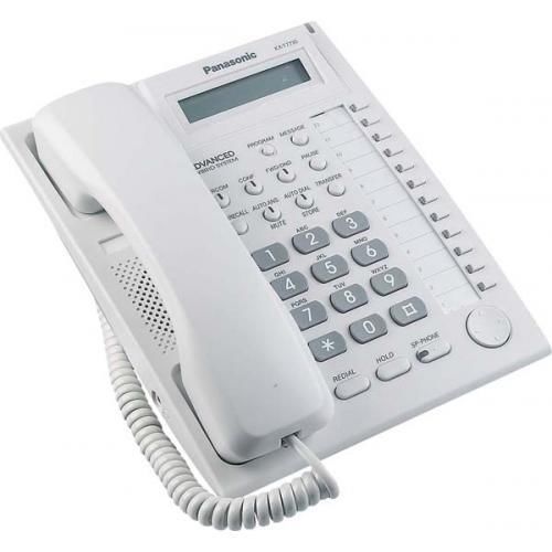 Panasonic KX-T7730 Hybrid System Corded Telephone Off White Auto Speakerphone